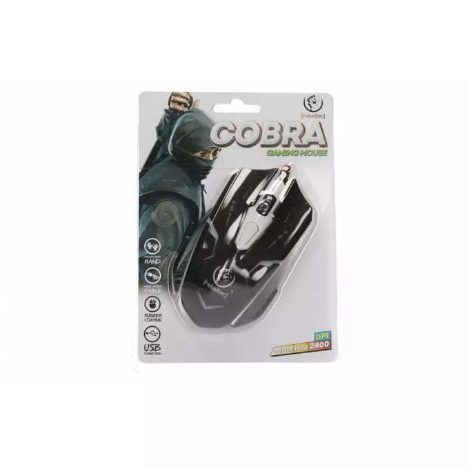 Rebeltec Gamingowa mysz optyczna USB COBRA 1000/1200/2400 DPI