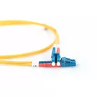 Digitus Patchcord FO SM 09/125 OS2 LC-LC duplex 1m Żółty