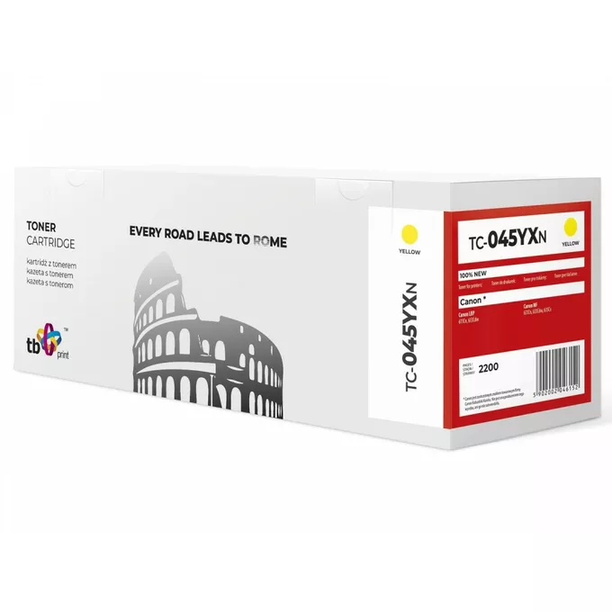 TB Print Toner do Canon LBP 610C 045H TC-045YXN YE 100% nowy