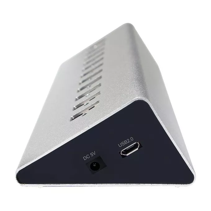 LogiLink Hub biurkowy 10xUSB 2.0 z zasilaczem