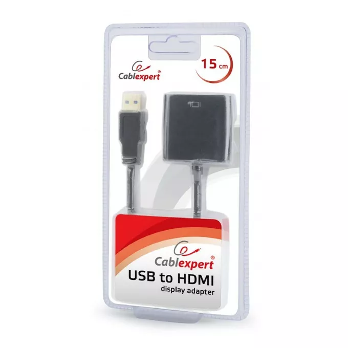 Gembird Adapter USB 3.0/HDMI-A 19pin/żeński