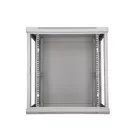 Extralink Szafka wisząca rack 12U 600x600 szara szklane drzwi