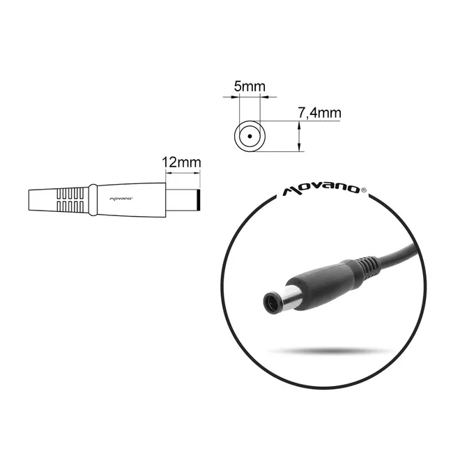 ładowarka/zasilacz 19v 4.74a (7.4x5.0 pin) - hp, compaq