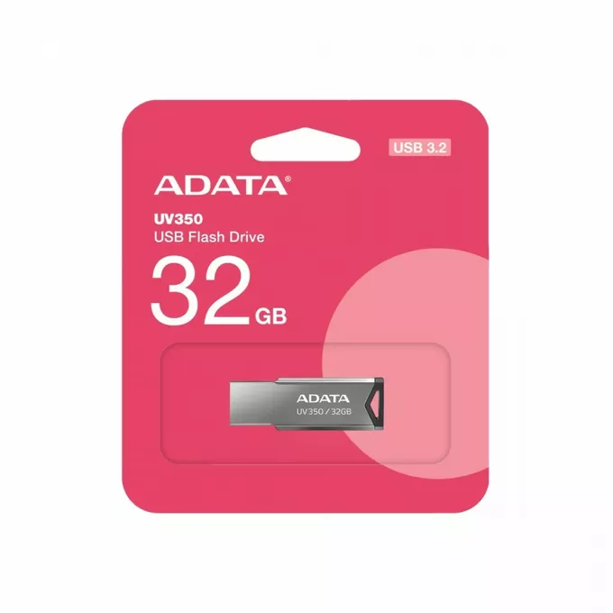 Adata Pendrive UV350 32GB USB 3.2 Gen1 Metallic