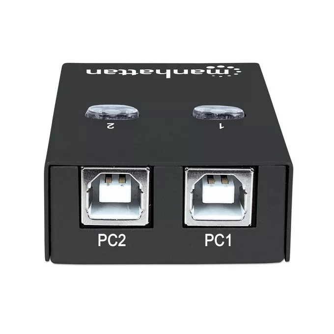 Manhattan Przełącznik automatyczny Hi-Speed USB 2.0 2 PC - 1 USB