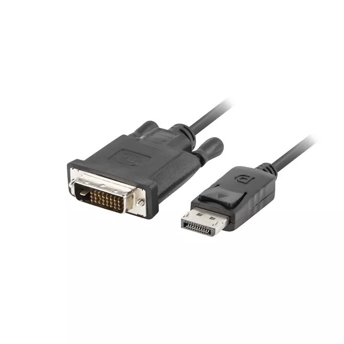 Lanberg Kabel DisplayPort v1.2 DVI-D(24+1) 1.8M czarny                  CA-DPDV-10CU-0018-BK