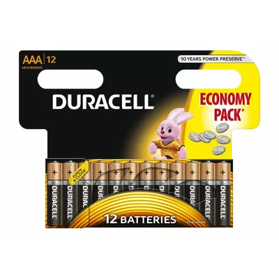 Duracell Baterie Basic AAA/LR3 12szt blister