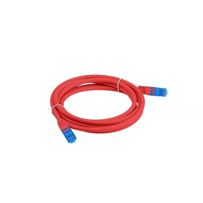 Lanberg Patchcord kat.6a S/FTP CCA 2.0m Czerwony