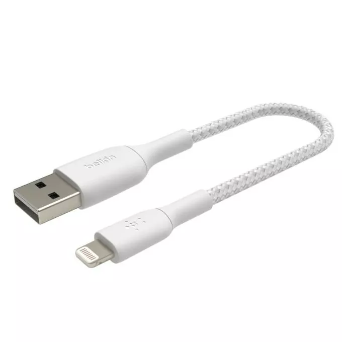 Belkin Kabel Braided USB- Lightning 15cm biały