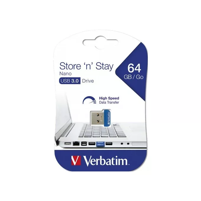 Verbatim Pendrive 64GB Nano Store USB 3.0