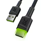 Green Cell Kabel GC Ray USB - USB-C 120 cm, podświetlenie LED