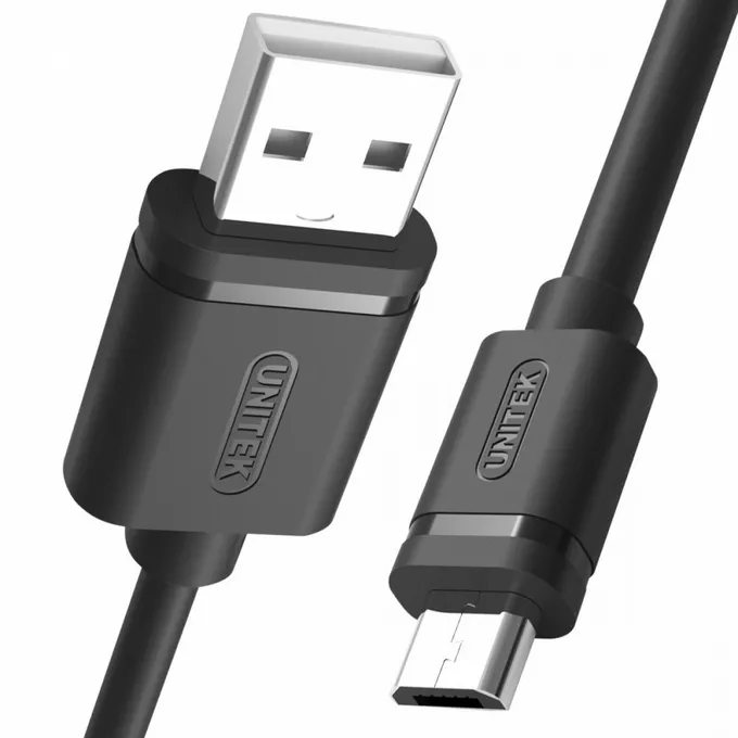 Unitek Kabel USB - microUSB 2.0, 2M, M/M; Y-C455GBK