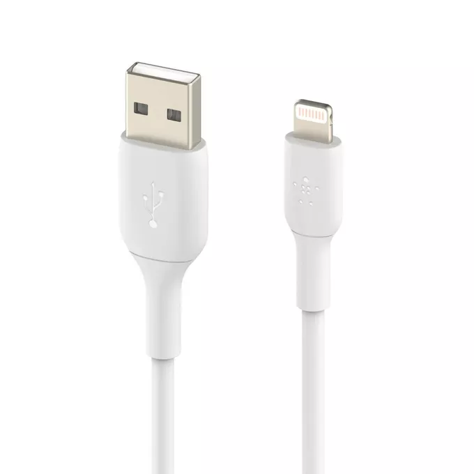 Belkin Kabel PVC USB-A to Lightning 2m White