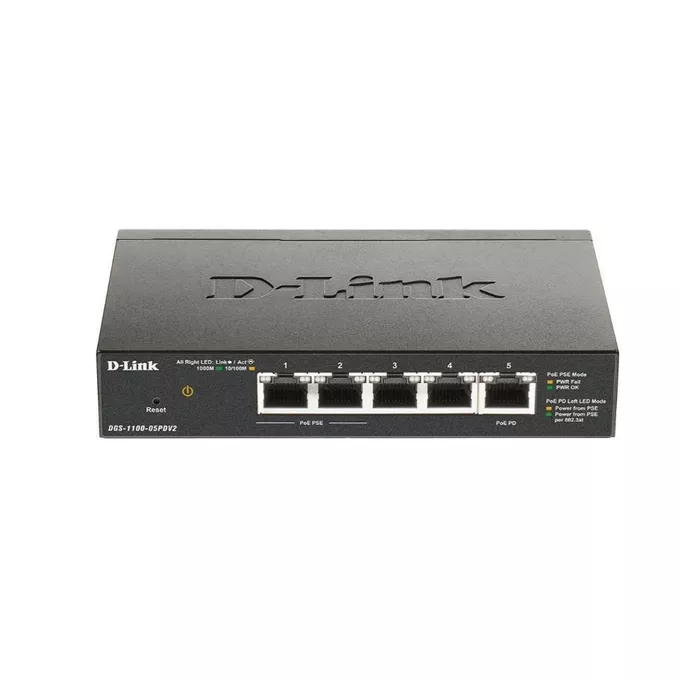 D-Link Przełącznik Smart DGS-1100-05PDV2  5xGE (2xPoE)