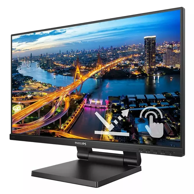 Philips Monitor 21.5 cali 222B1TC IPS Touch HDMI DP