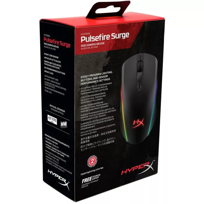 HyperX Mysz Pulse fire Surge czarna