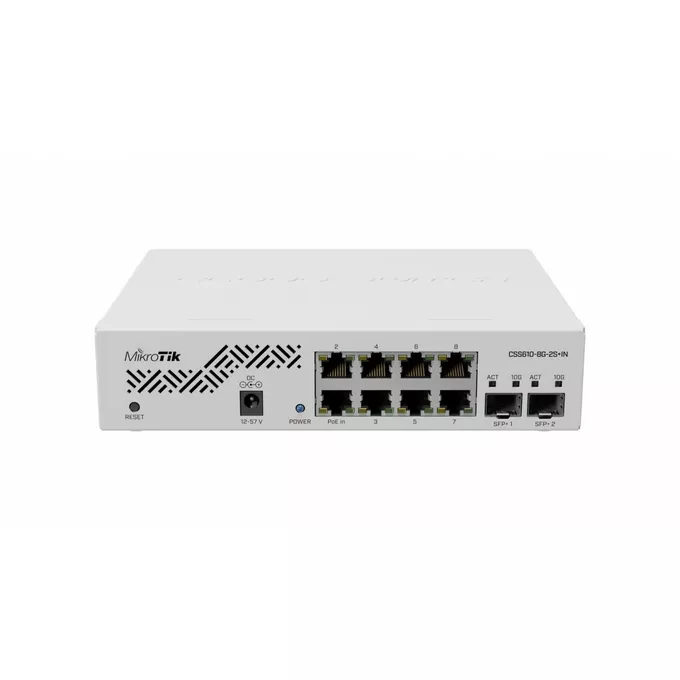 Mikrotik Przełącznik 8x1GbE 2xSFP+ CSS610-8G-2S+IN