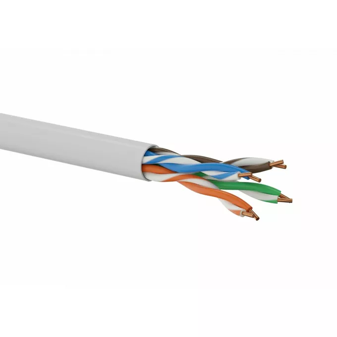 ALANTEC Kabel U/UTP typu linka kat.5E Fca 26/7AWG PVC Szary 100m