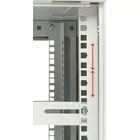 Extralink Szafka wisząca rack 9U 600x600 szara dwusekcyjna