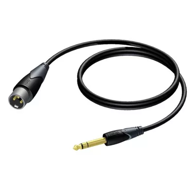 PROCAB Kabel XLR Męski - 6,3 mm Jack Męski Stereo 1,5 m