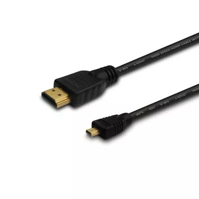 Savio Kabel HDMI (M) - micro HDMI (M) 1m, czarny, CL-39