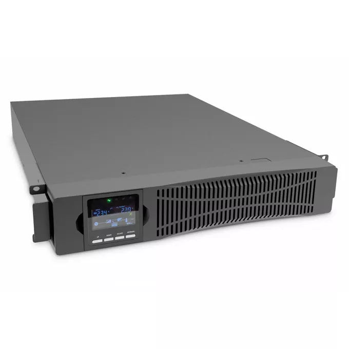 Digitus Zasilacz awaryjny UPS Online Rack 19&quot; LCD, 1500VA/1500W, 3x12V/9Ah, 8xC13, USB, RS232, RJ45