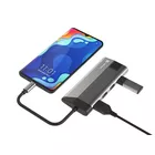 Natec Stacja dokująca Multiport Fowler Plus USB-C PD, 3x USB 3.0, HDMI 4K, RJ45, SD, micro SD