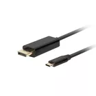 Lanberg Kabel USB-C (M)-&gt;Displayport 3M 4K 60HZ czarny