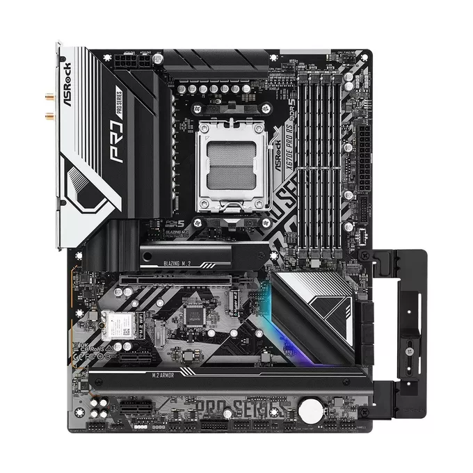 ASRock Płyta główna X670E PRO RS AM5 4DDR5 HDMI/DP M.2  EATX