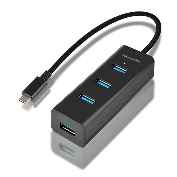 Zdjęcia - Czytnik kart pamięci / hub USB Axagon HUE-S2C Hub 4-portowy USB 3.2 Gen 1 charging hub, 40cm USB-C kabel, 