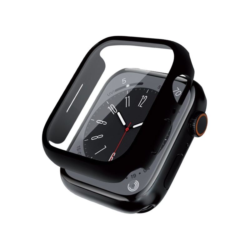 Zdjęcia - Etui CRONG  ze szkłem Hybrid Watch Case Apple Watch 45mm Czarne 121069 