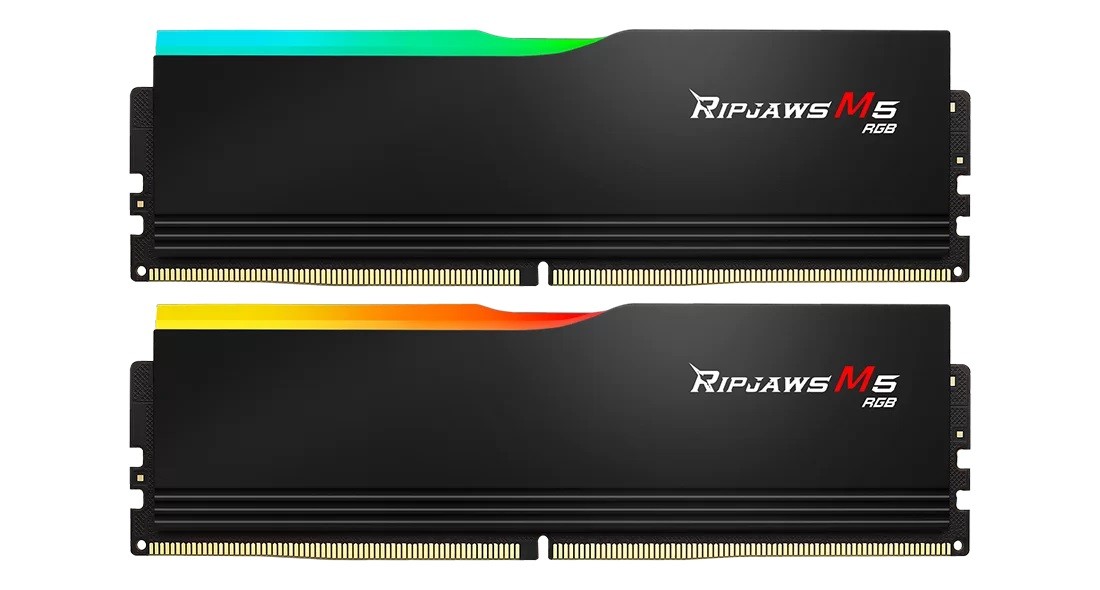 Фото - Оперативна пам'ять G.Skill Pamięć PC - DDR5 32GB  Trident M5 RGB 6400MHz CL32 XMP3 Black 133141 (2x16GB)