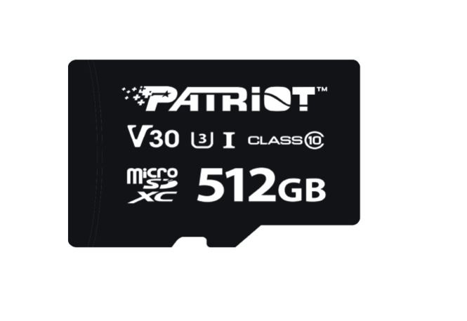 Фото - Карта пам'яті Patriot Karta microSDXC 512GB VX V30 Class 10 UHS-I U3 133905 