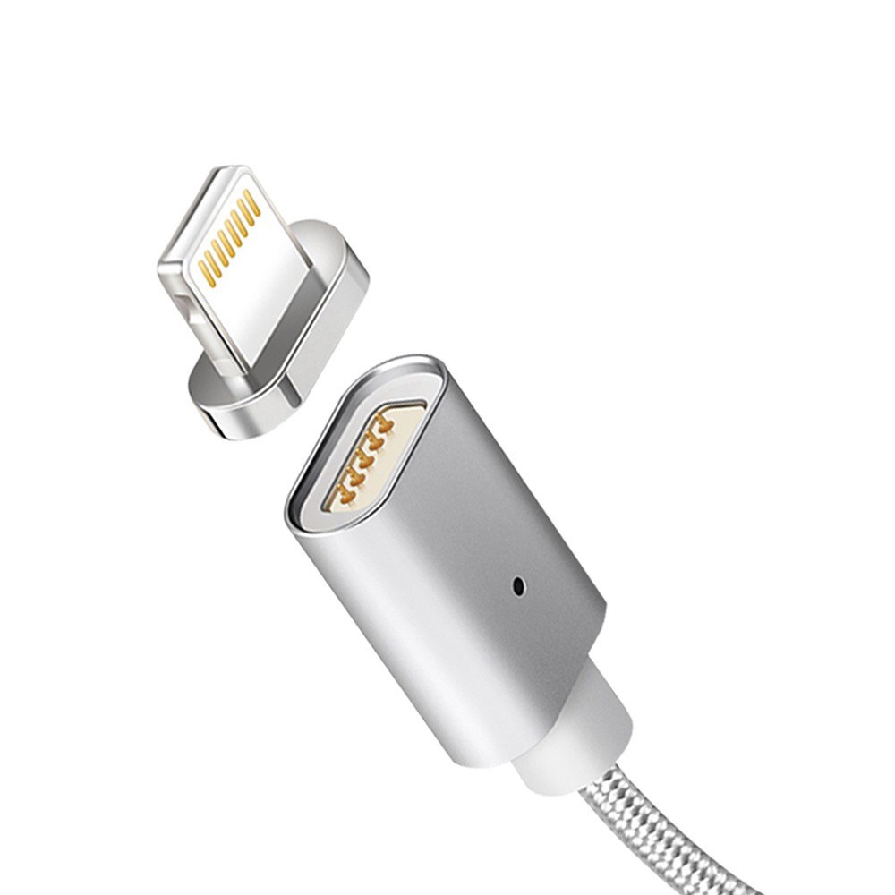 Фото - Кабель Maclean Kabel lightning USB magnetyczny silver MCE161- Quick & Fast Charge 
